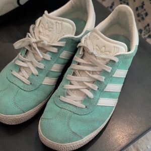 Adidas Fresh Green Suede Sneakers